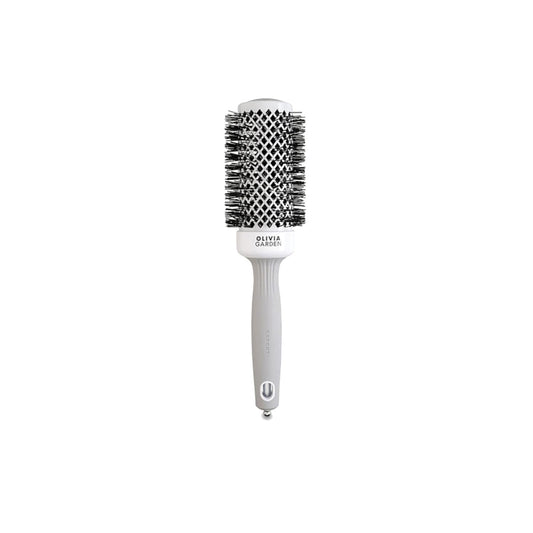 Olivia Garden Expert Blowout Shine hair brush, size 45, white and grey