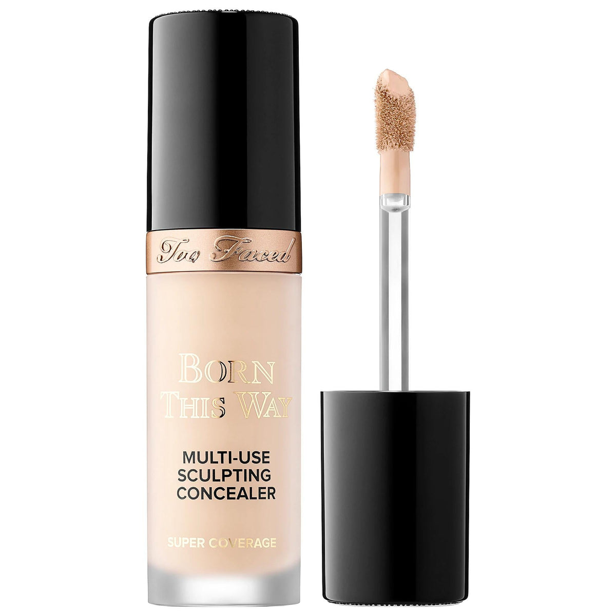 Born This Way Full Coverage Concealer: Natural Finish, Vegan & Cruelty-Free Hyaluronic Acid Formula - Masks Imperfections, Long-Wearing by Beauty Care Bag