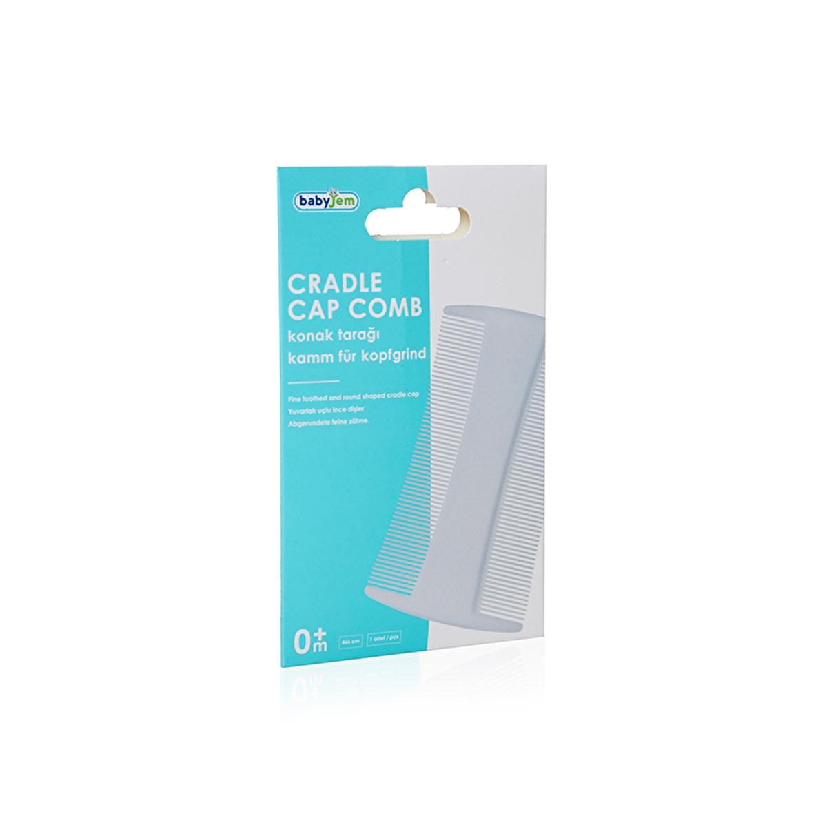 Babyjem Baby Cradle Comb for Gentle Scalp Care - Newborn Grooming Tool for Cradle Cap Removal by Beauty Care Bag