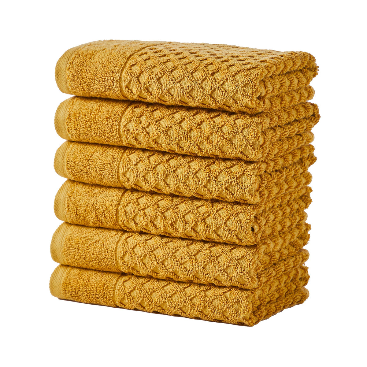 Cotton Diamond Waffle Weave Bath Towel Set - Grayson Collection by Great Bay Home