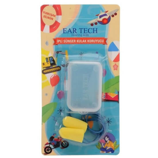 Ear Tech Corded Foam Earplugs for Noise Reduction by Beauty Care Bag