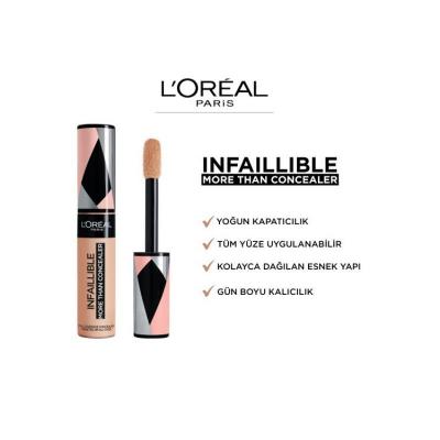 Loreal Paris Infaillible Concealer - Long-Lasting Full Coverage for All Skin Types by Beauty Care Bag
