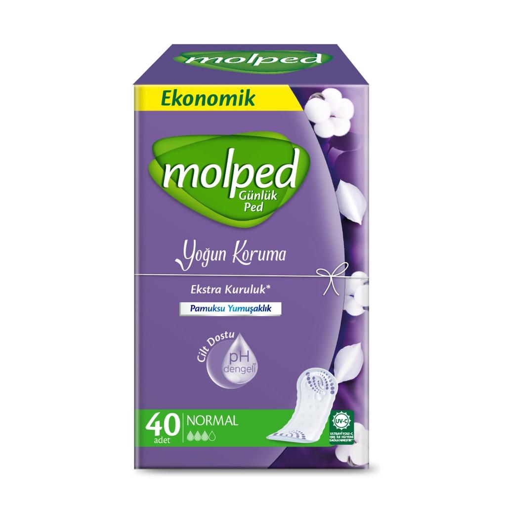 Molped Daily Pantyliners Normal for Everyday Freshness 40 Count by Beauty Care Bag