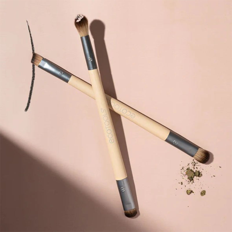 EcoTools Eye Enhancing Duo Set Dual-Ended Brushes 2-Piece by Beauty Care Bag