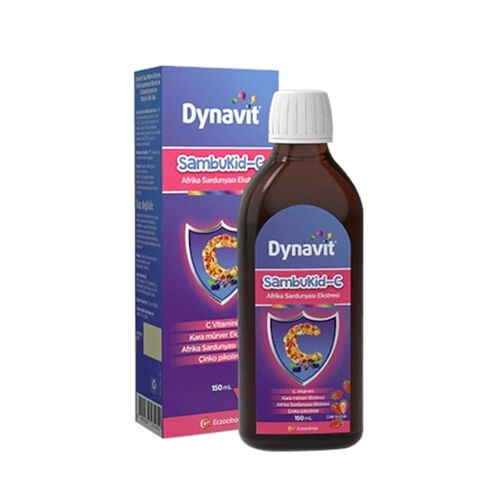 Dynavit Sambukid-C immune support syrup with zinc and vitamin C, 5.07 fl oz