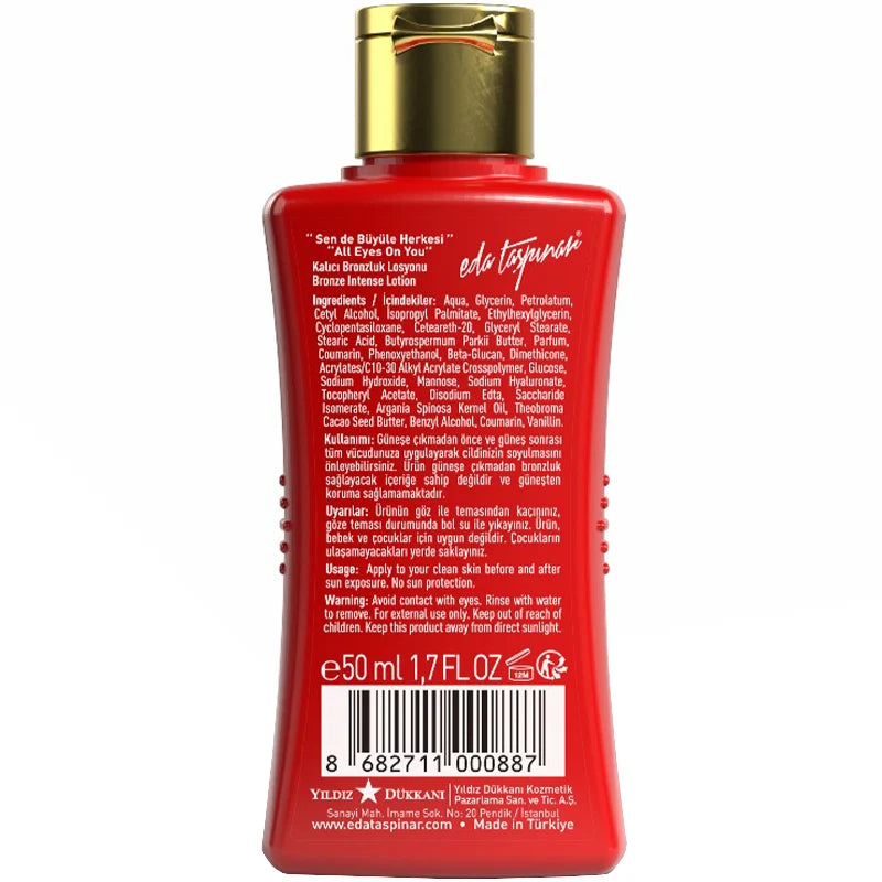 Eda Taspinar Bronze Intense Lotion for Long-Lasting Tan 50ml by Beauty Care Bag