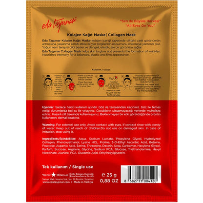 Eda Taspinar Collagen Sheet Mask for Firming & Hydration 25ml by Beauty Care Bag