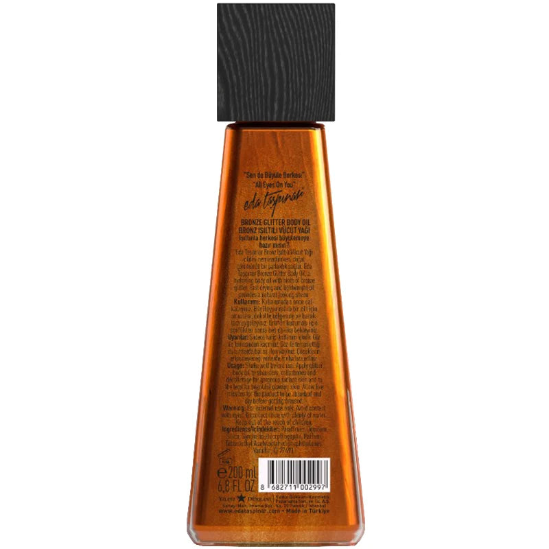 Eda Taspinar Dark Illusion Bronze Glitter Body Oil 200ml by Beauty Care Bag