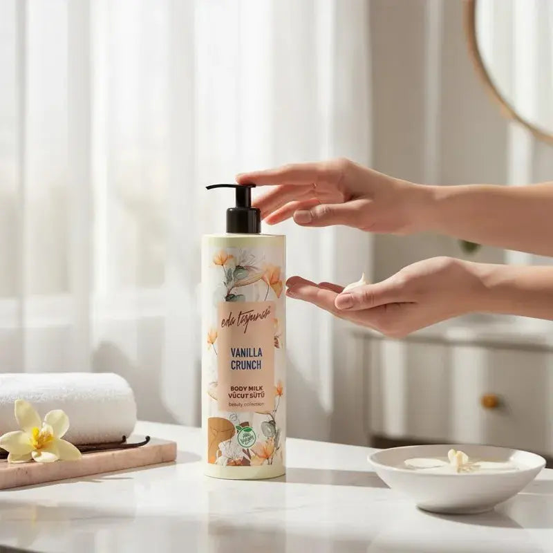 Eda Taspinar Vanilla Crunch Body Milk Sweet Moisturizer 400ml by Beauty Care Bag