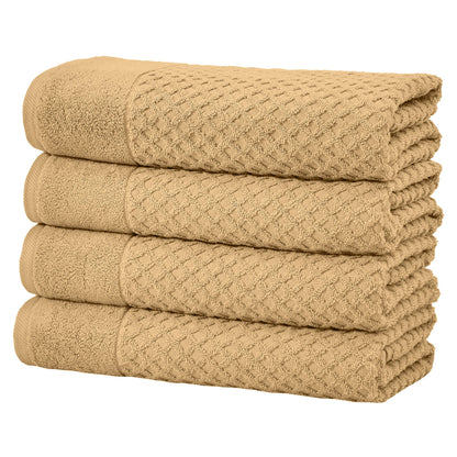 Cotton Diamond Waffle Weave Bath Towel Set - Grayson Collection by Great Bay Home