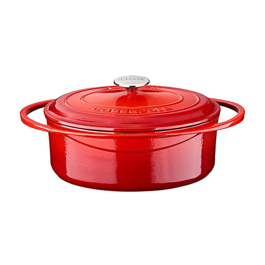 Lava cast iron oval pot – view 2