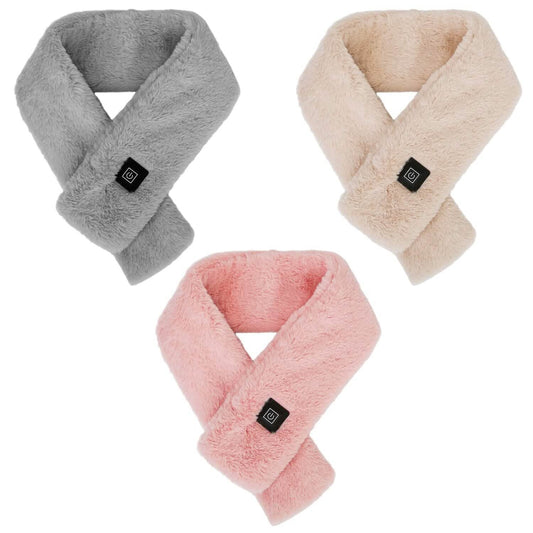 Electric Heated Scarf USB Heating Neck Shawl Soft Warm Scarves with 3 Heating Modes by EasyOptionXY