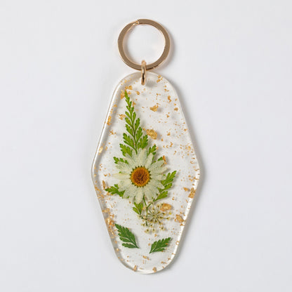 Elegant Real Flowers KeychainCar Decor & Travel AccessoriesTorqelo.com