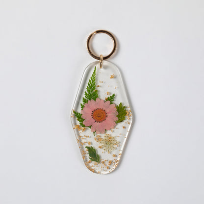 Elegant Real Flowers KeychainCar Decor & Travel AccessoriesTorqelo.com