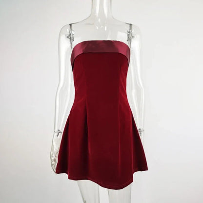 Elegant Velvet Mini DressDressesTorqelo.com