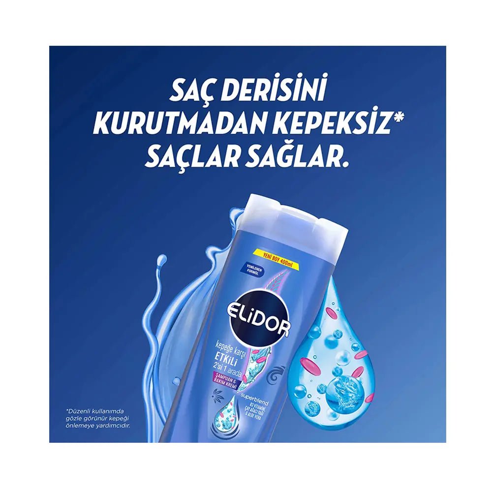 Elidor Anti-Dandruff 2-in-1 Shampoo & Conditioner 400mlHair CareTorqelo.com