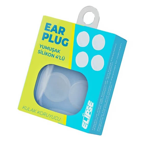 Elipse Silicone Earplugs for Noise Reduction 4-Pack by Beauty Care Bag