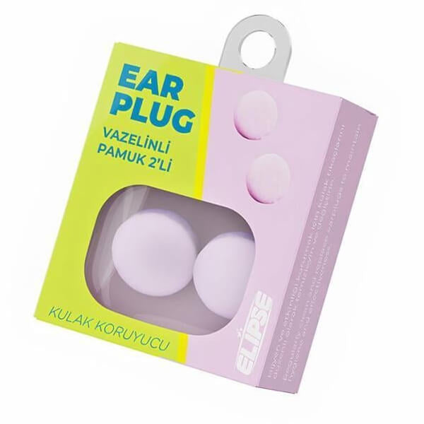 Elipse Vaseline Ear Plugs for Noise & Water Protection 2 Pack by Beauty Care Bag