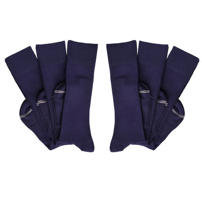 Elton 6-Pack - Navy Dress SocksBoardroom Dress SocksTorqelo.com