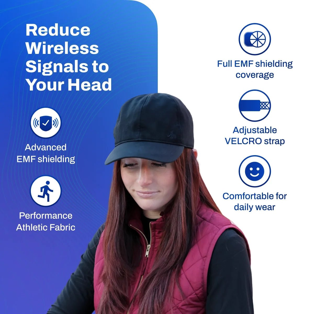 EMF Radiation Protection Baseball CapsimpleTorqelo.com