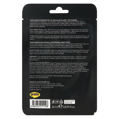 Orien Balancing & Refreshing Sheet Mask 20 ml by Beauty Care Bag