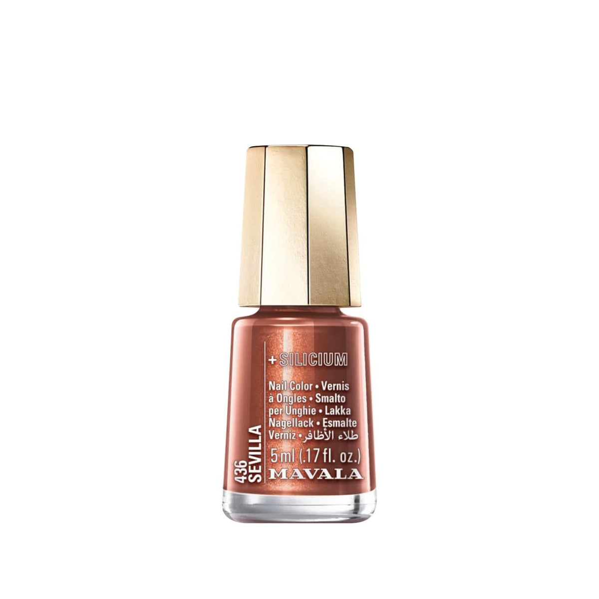 Mavala Tandem Colors Mini Nail Polish 436 Sevilla - 5ml Portable Nail Care & Color by Beauty Care Bag