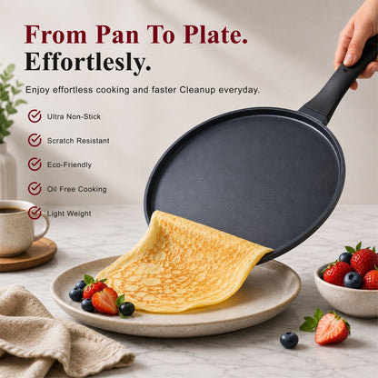 Ceramic Nonstick Crepe & Egg Pan, 11" by Alva Cookware