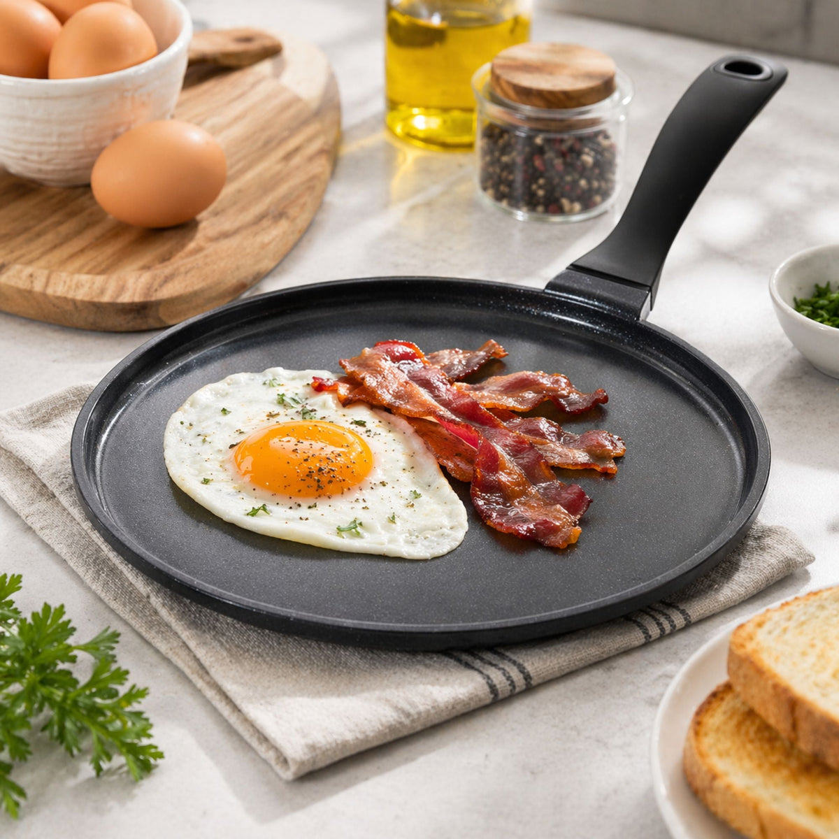 Ceramic Nonstick Crepe & Egg Pan, 11" by Alva Cookware