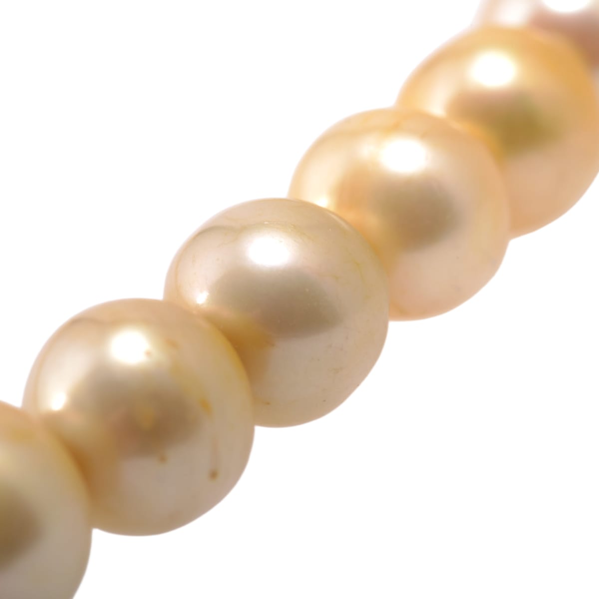 Golden South Sea Pearl Imitation Strand 9mm Beads 14.5 inches - Premium Jewelry Making Pearls by Continental Bead Suppliers