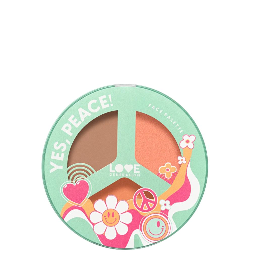 Love Generation Yes, Peace! 01 Beach Bebe Face Palette by Beauty Care Bag