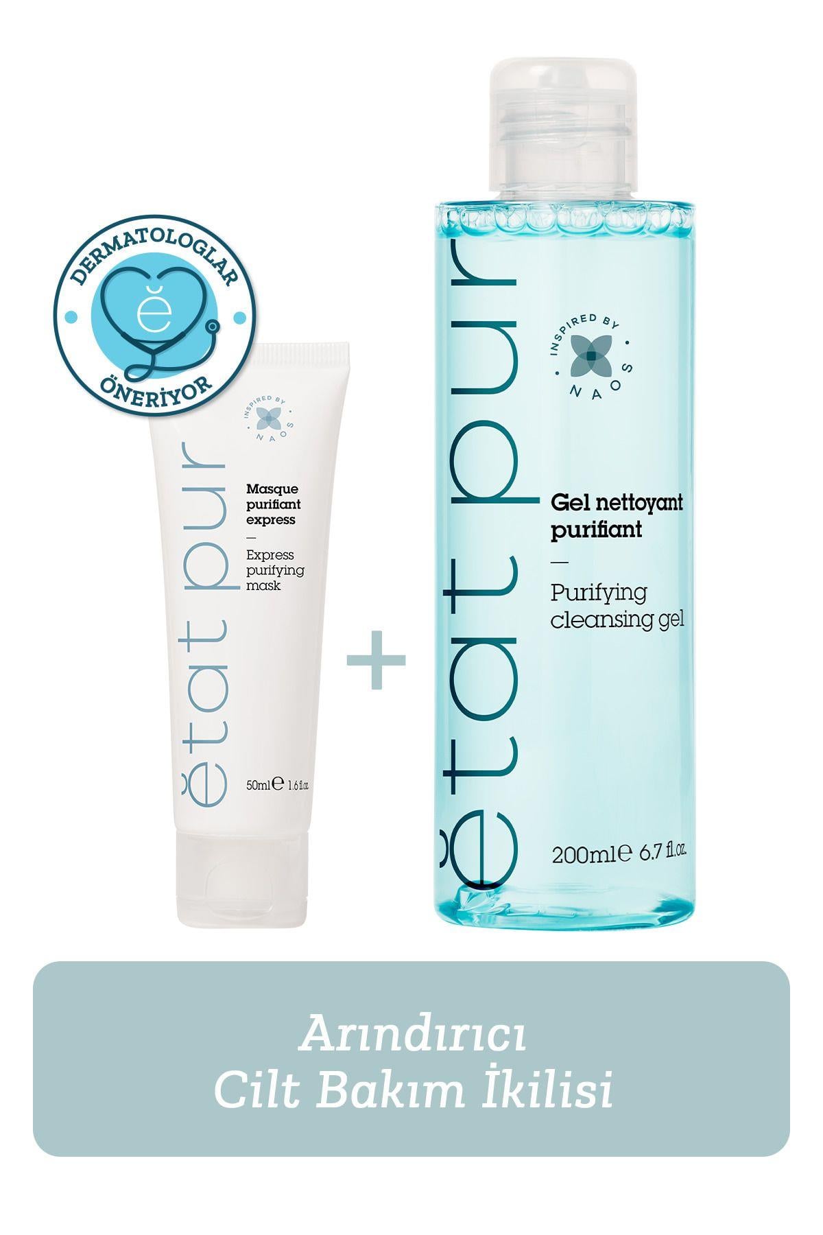 Etat Pur Purifying Skin Care Duo for Clear Skin 2-Piece Set by Beauty Care Bag