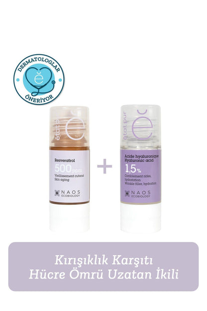 Etat Pur Anti-Wrinkle Youth-Prolonging Duo 2-Piece Set by Beauty Care Bag