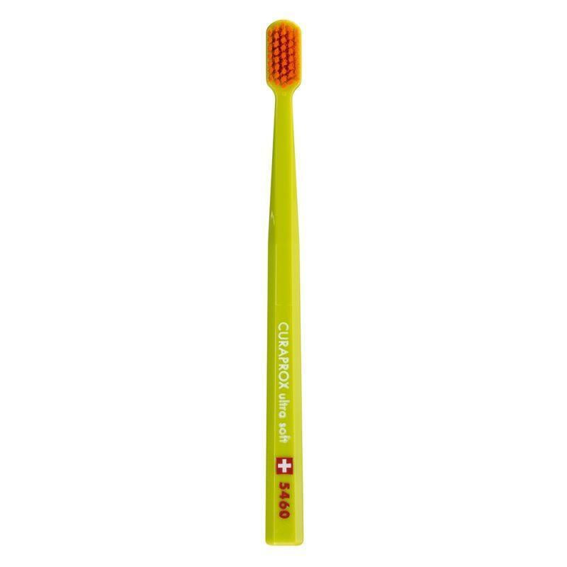 Curaprox 5460 Ultra Soft Manual Toothbrush for Sensitive Teeth and Gums - Gentle & Effective Plaque Removal by Beauty Care Bag