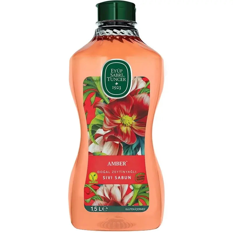 Eyup Sabri Tuncer Amber Liquid Soap with Olive Oil 1.5L by Beauty Care Bag