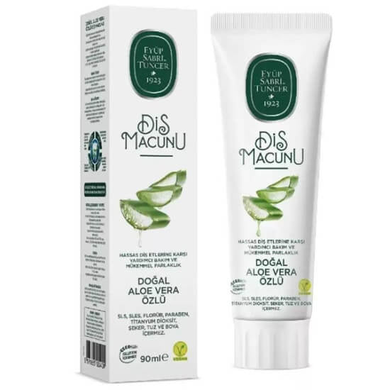 Eyup Sabri Tuncer Natural Aloe Vera Toothpaste 90 ml by Beauty Care Bag