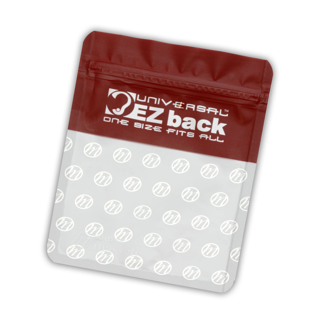 Universal EZback Earring Backs Soft Clear Silicone by Massete