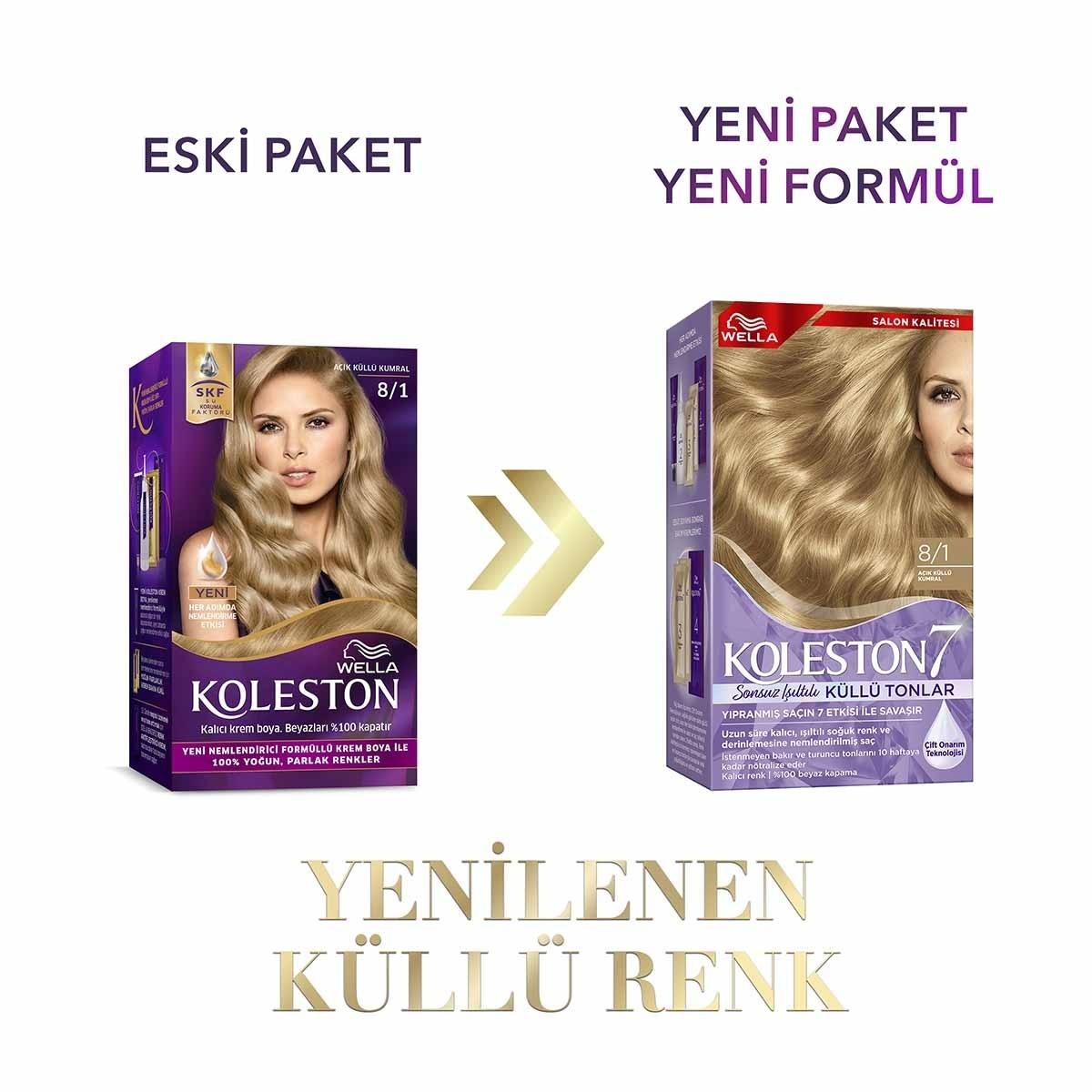 Wella Koleston Supreme Ash Blonde Hair Dye: Permanent Color, 100% Gray Coverage, Plus Revitalizing Oil Treatments by Beauty Care Bag