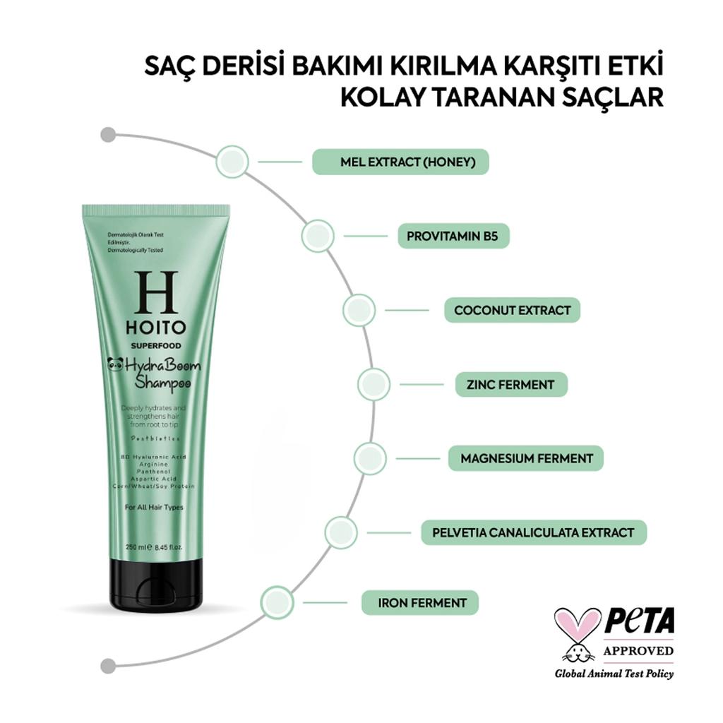 Hoito Superfood Intense Moisturizing Shampoo for Dry Hair 250 ml by Beauty Care Bag