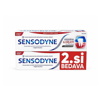 Sensodyne Sensitivity & Gum Plus Whitening Toothpaste 2x75ml by Beauty Care Bag