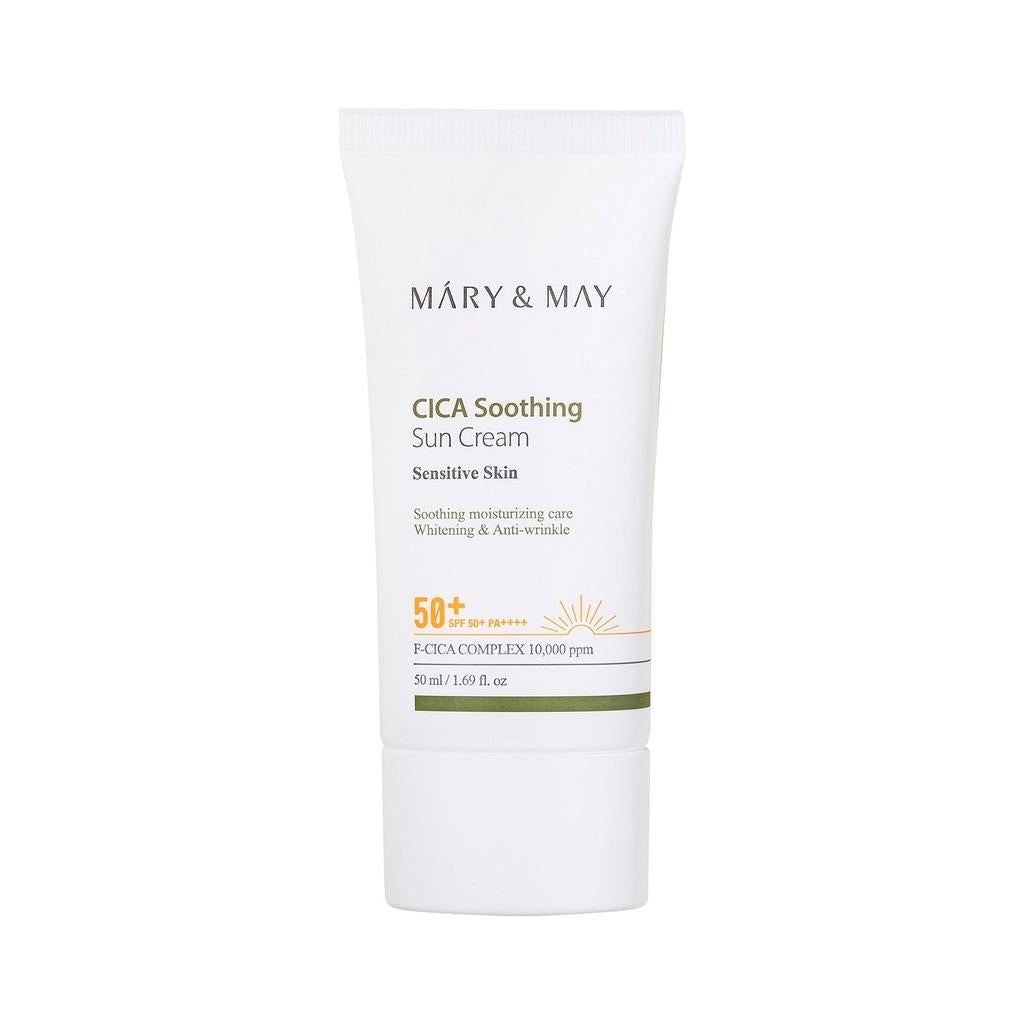 Mary & May Vegan Cica Sun Cream SPF 50+ PA++++ 50ml by Beauty Care Bag