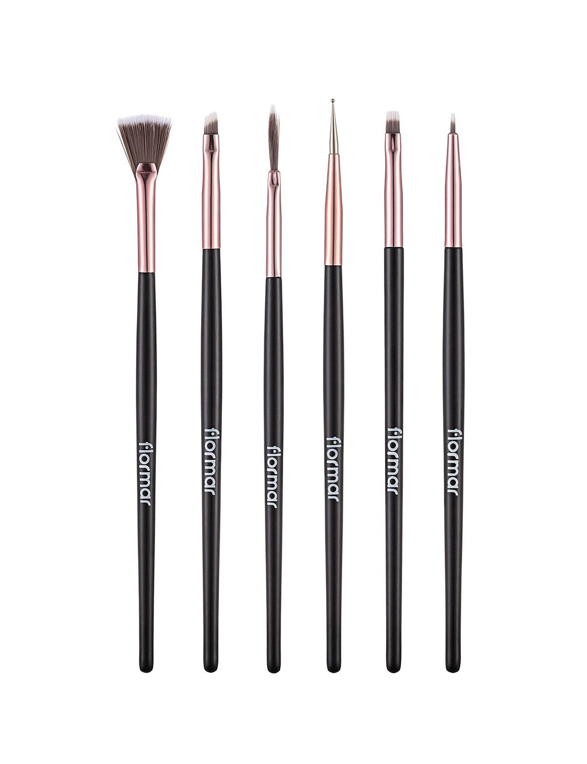 Flormar 6-Piece Nail Art Brush Set for Precision Designs by Beauty Care Bag