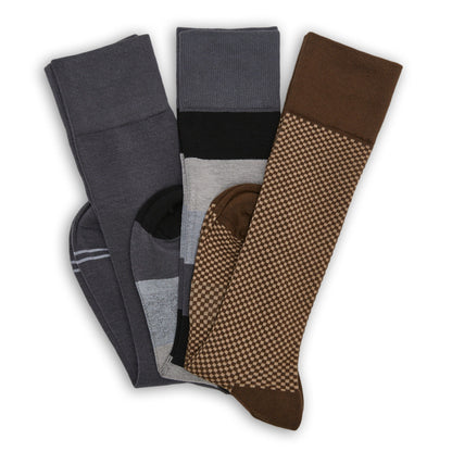 F23 Dress Sock 3-Pack ABoardroom Dress SocksTorqelo.com