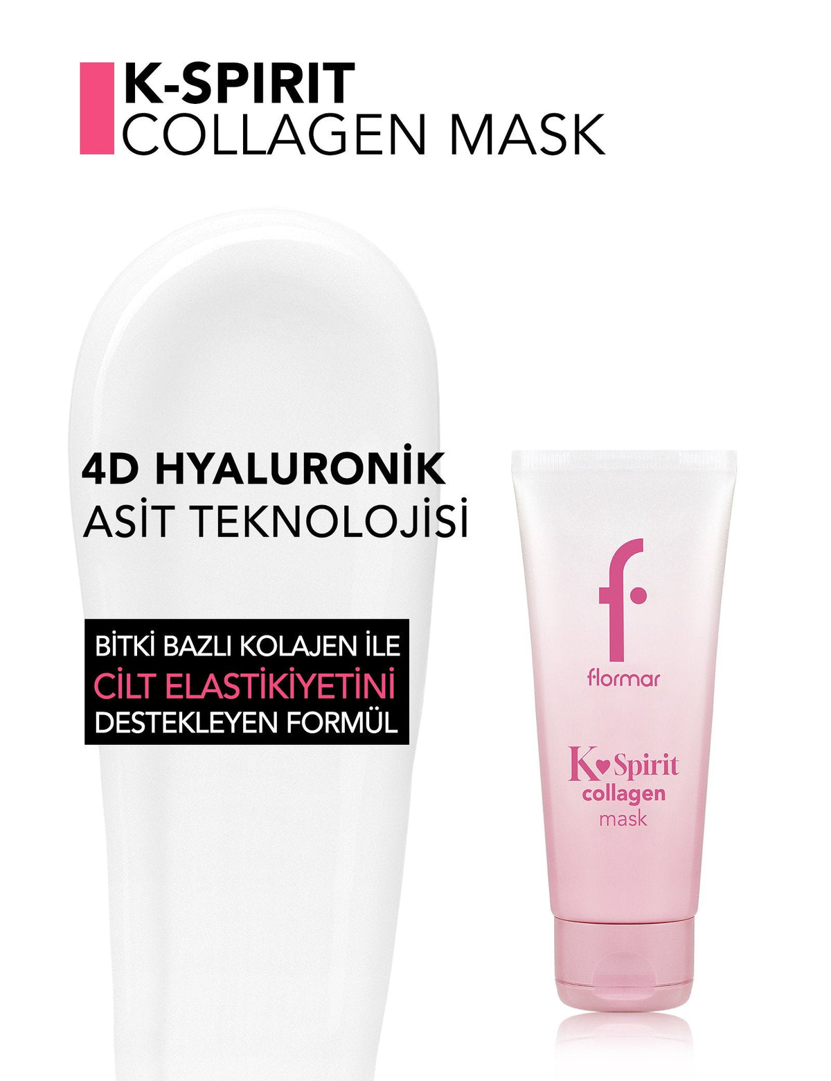 Flormar K-Spirit Collagen Wrapping Mask Hydrating Peel-Off 50ml by Beauty Care Bag