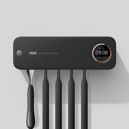 UV Toothbrush Holder Sterilizer Rechargeable Tooth Brush by Maroon Asteria