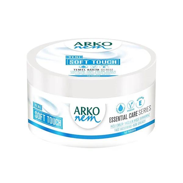 Arko Nem Cream Soft Touch - Vegan Moisturizing Cream for Dry Skin, Quick Absorption, Paraben-Free by Beauty Care Bag