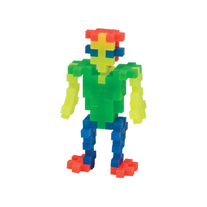 Plus Plus Fosforlu Mix 240 Piece Construction Toy - Glowing Creative Building Set, Made in Denmark by Beauty Care Bag