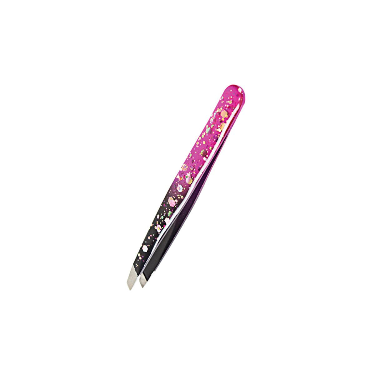 Nascita Profesyonel Slanted Tip Eyebrow Tweezers - Precision Grooming Tool for Eyebrows & Facial Hair Removal by Beauty Care Bag