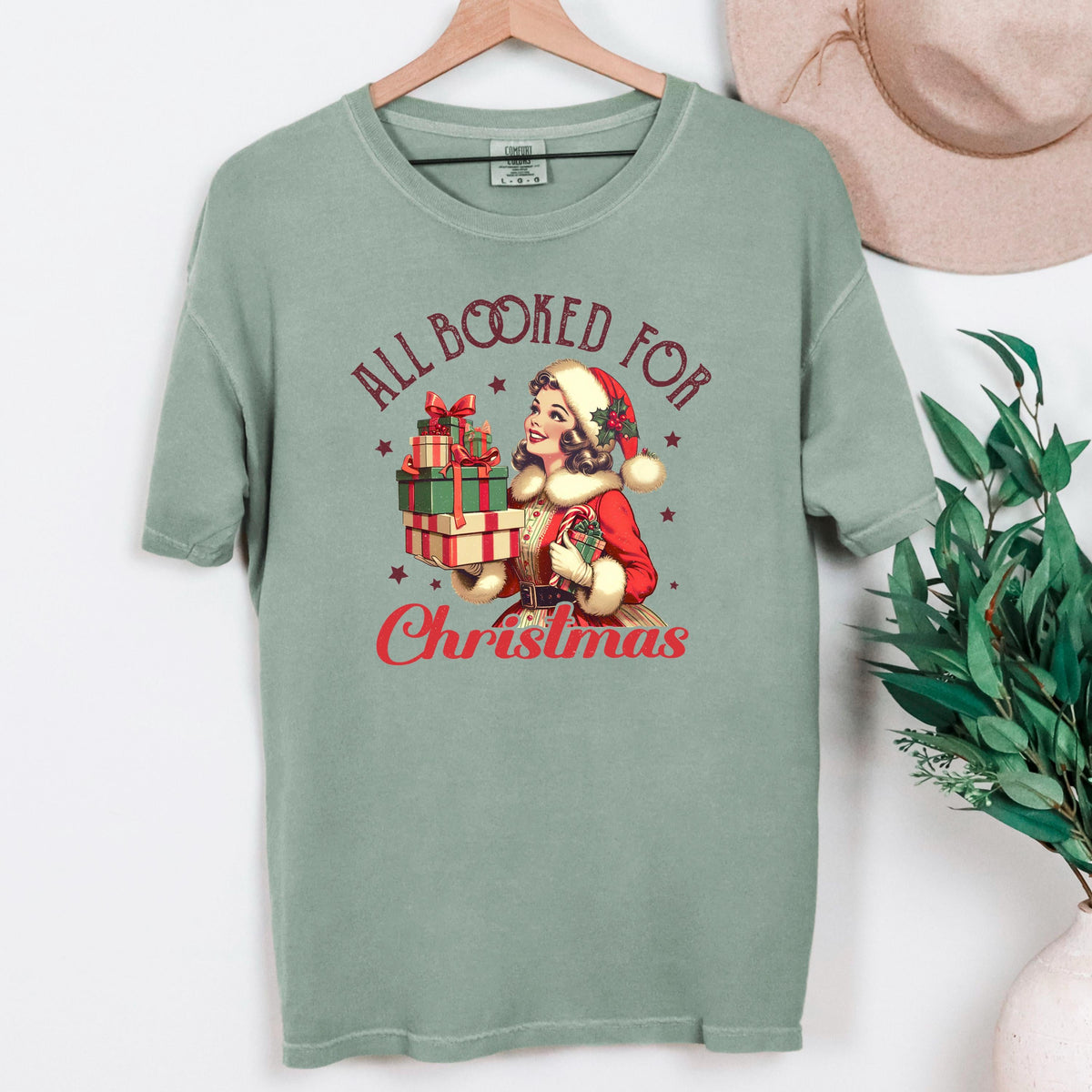 Christmas Graphic Tee – Vintage Christmas Shirt With Soft Washed Cotton Comfort by Joyful Moose
