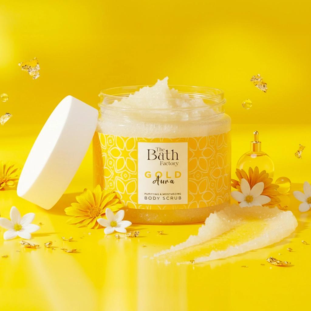 The Bath Factory Gold Aura Body Scrub 300g by Beauty Care Bag