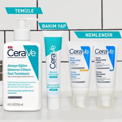 CeraVe Acne Face Wash with Salicylic Acid - Gentle, Oil-Free Cleanser for Acne Prone & Sensitive Skin - 236ml by Beauty Care Bag